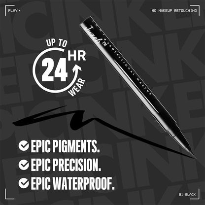 Juxek™ 24H Wear Waterproof Liquid Eyeliner, Smudge-proof, Vegan & Cruelty-Free