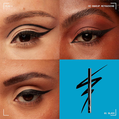 Juxek™ 24H Wear Waterproof Liquid Eyeliner, Smudge-proof, Vegan & Cruelty-Free