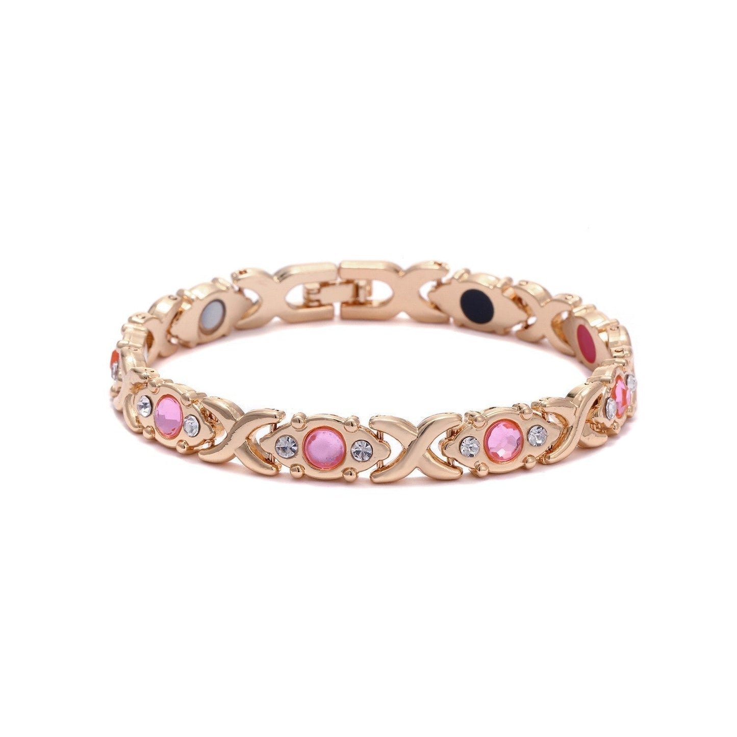 Magnetic Copper Bracelet with Luck Charm 🍀✨ – Women’s Jewelry