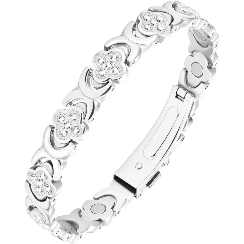 Magnetic Copper Bracelet with Luck Charm 🍀✨ – Women’s Jewelry