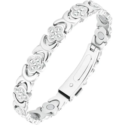 Magnetic Copper Bracelet with Luck Charm 🍀✨ – Women’s Jewelry